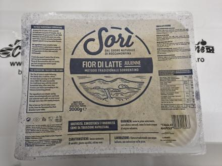 MOZZARELLA FIOR DI LATTE SORI "TAGLIO NAPOLI" LA 3KG