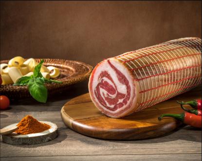 Pancetta arrotolata a metacampagnola cca 1,5kg